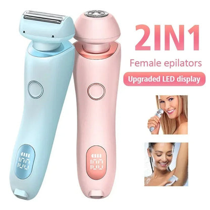 2-in-1 Electric Hair Remover for Women | USB Rechargeable - My Trendora Cart
