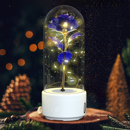 2-in-1 LED Rose Night Light & Bluetooth Speaker Gift for Her - My Trendora Cart
