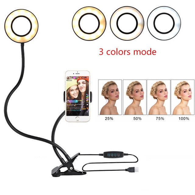8cm LED Selfie Ring Light with Stand - My Trendora Cart