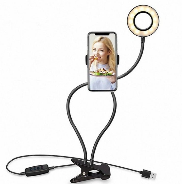 8cm LED Selfie Ring Light with Stand - My Trendora Cart