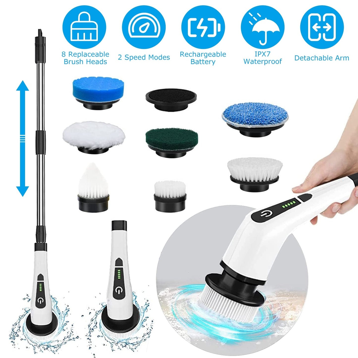 Cordless Electric Spin Scrubber - My Trendora Cart