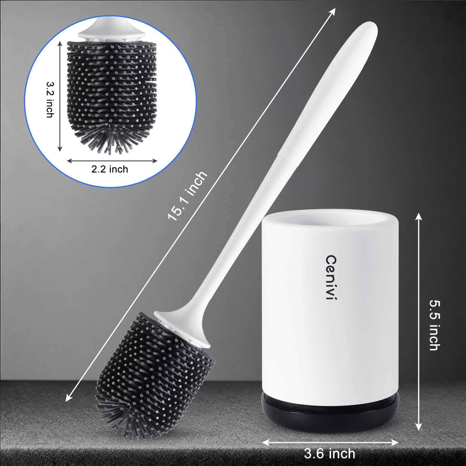 Home Fashion Simple Toilet Cleaning Brush Set - My Trendora Cart