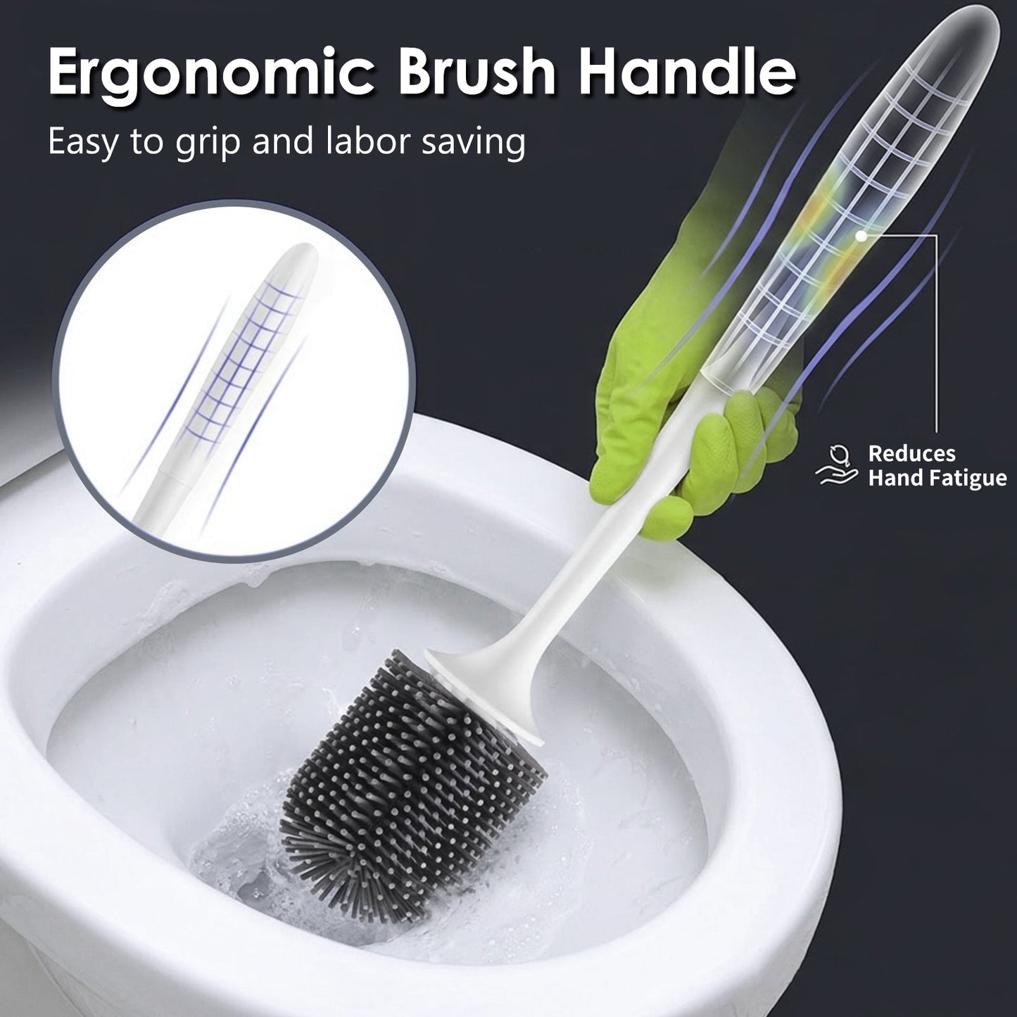 Home Fashion Simple Toilet Cleaning Brush Set - My Trendora Cart