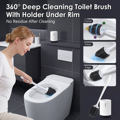 Home Fashion Simple Toilet Cleaning Brush Set - My Trendora Cart
