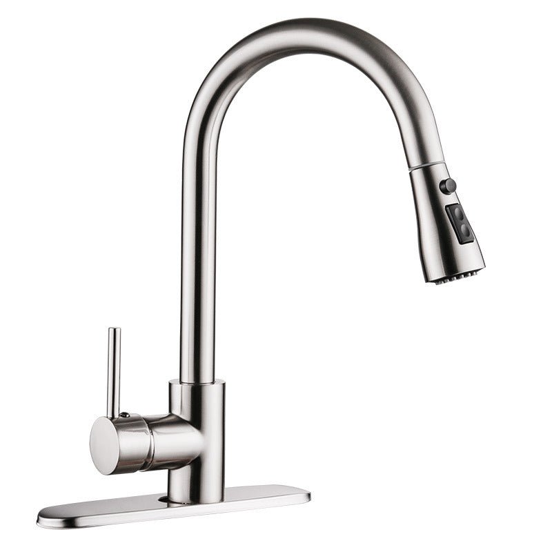 pull-out-brushed-copper-kitchen-faucet - My Trendora Cart