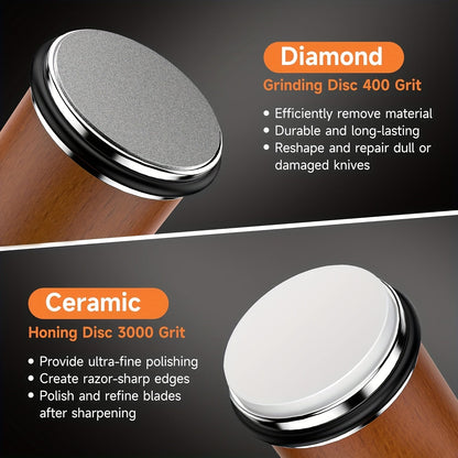Rolling Diamond Knife Sharpener Kit for Kitchen Knives - My Trendora Cart