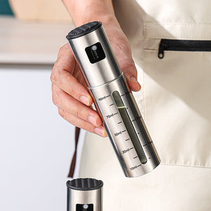 Trendora 2-in-1 Oil Sprayer & Dispenser Bottle – Stainless Steel Kitchen Olive Oil Spray for Cooking, BBQ & Salad - My Trendora Cart