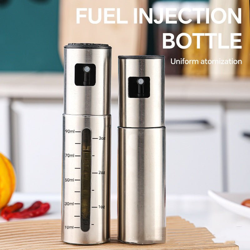 Trendora 2-in-1 Oil Sprayer & Dispenser Bottle – Stainless Steel Kitchen Olive Oil Spray for Cooking, BBQ & Salad - My Trendora Cart