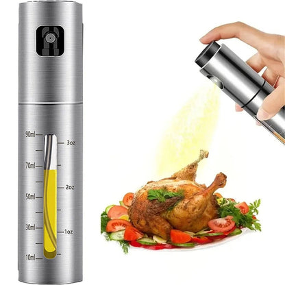 Trendora 2-in-1 Oil Sprayer & Dispenser Bottle – Stainless Steel Kitchen Olive Oil Spray for Cooking, BBQ & Salad - My Trendora Cart