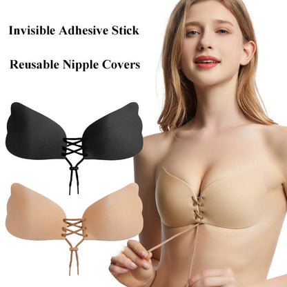 TRENDORA Backless Invisible Push-Up Adhesive Bra - My Trendora Cart
