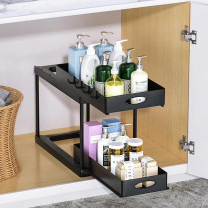 TRENDORA Premium Dual Sliding Under-Sink Organizer - My Trendora Cart