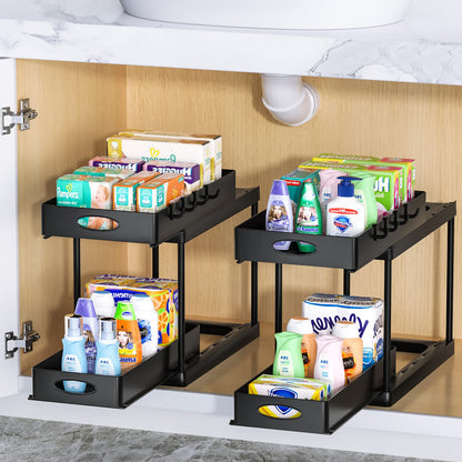 TRENDORA Premium Dual Sliding Under-Sink Organizer - My Trendora Cart