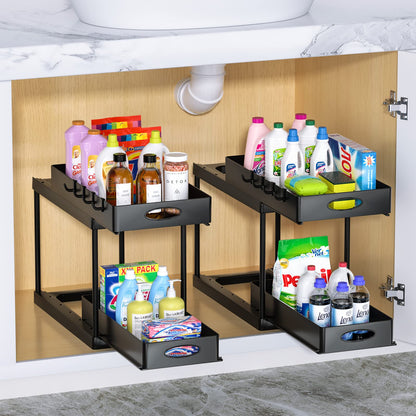 TRENDORA Premium Dual Sliding Under-Sink Organizer - My Trendora Cart
