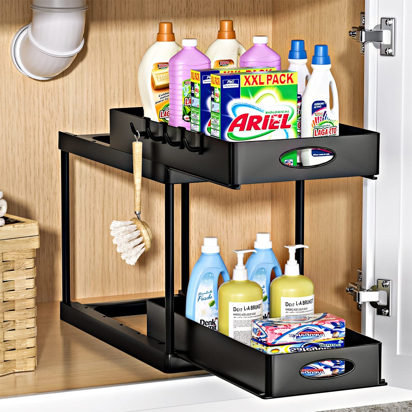 TRENDORA Premium Dual Sliding Under-Sink Organizer - My Trendora Cart